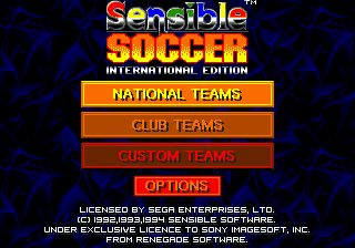 Sensible Soccer - International Edition